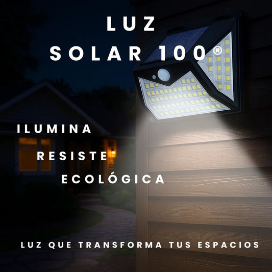 Luz Solar 100, Paquete de 3 Lámparas Led